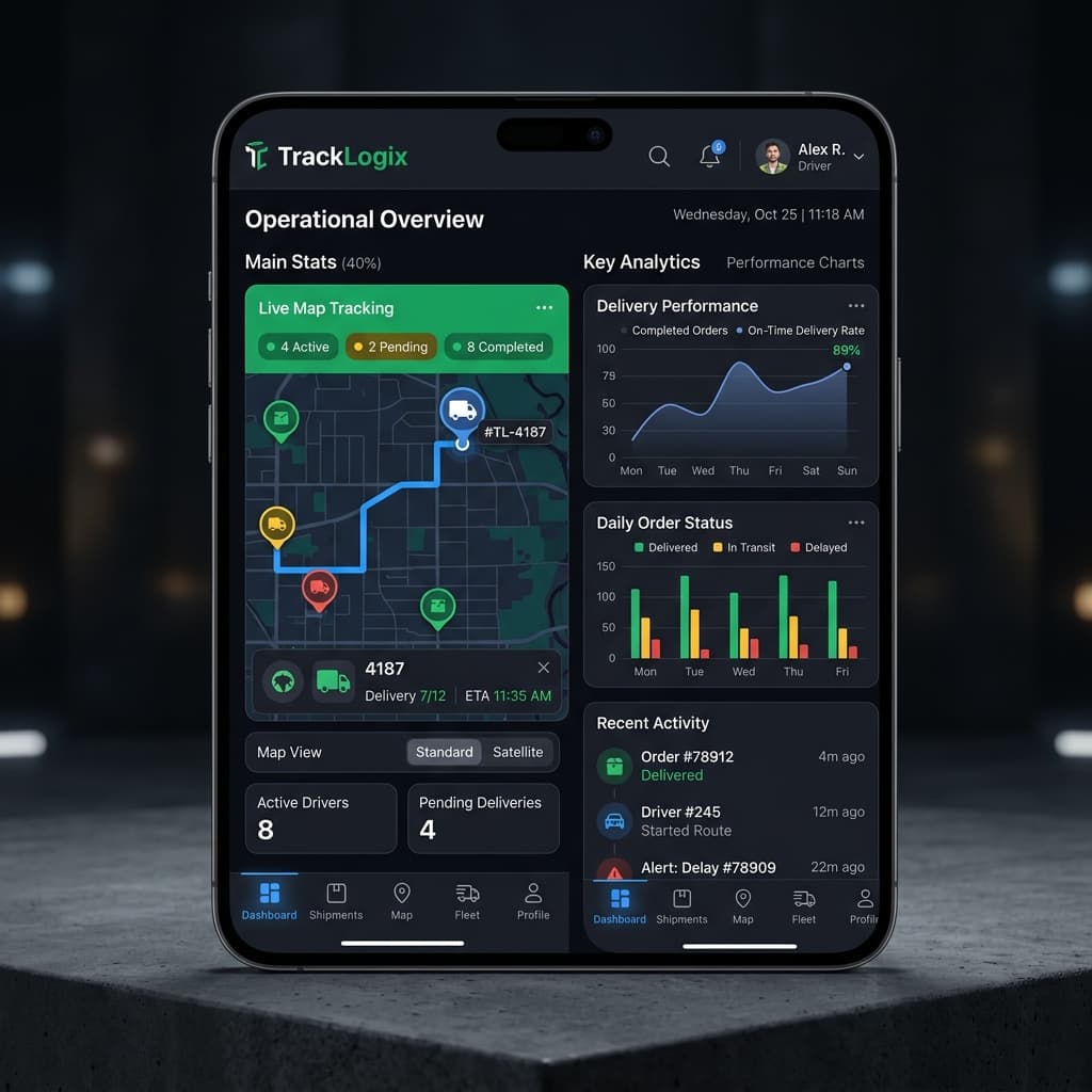 Trackr — Field Operations App project preview
